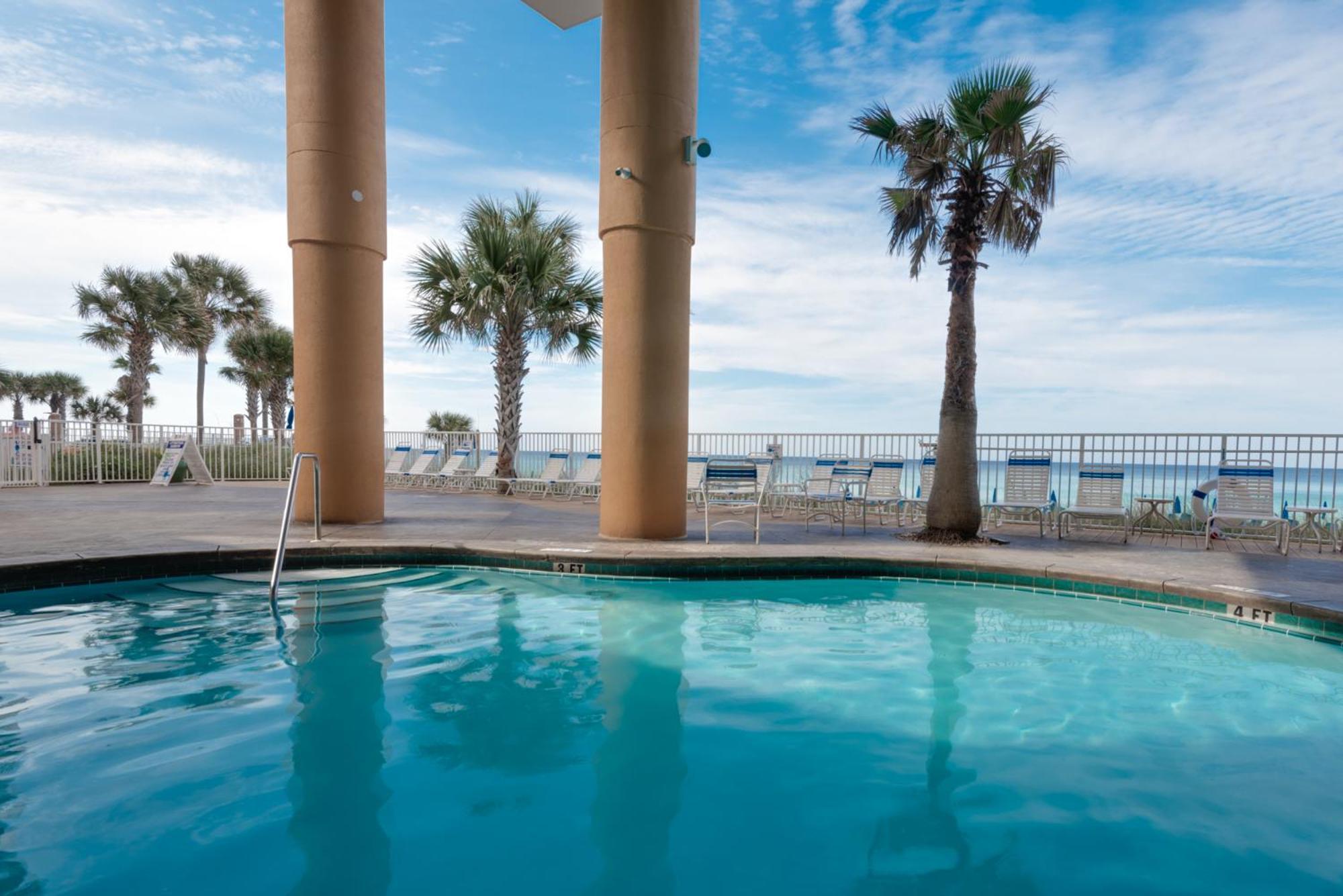 Gulf Front! 2 Bedroom 2 Ba! 11Th Floor Condo + Condo Amenities! 巴拿马城 外观 照片